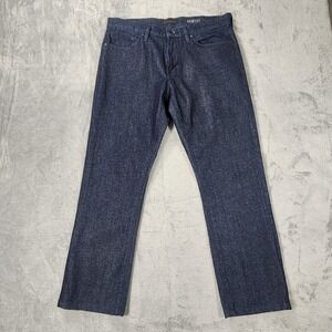 John Varvatos Bowery Jeans Mens 33 Blue‎ Denim Straight Leg Stretch USA Classic